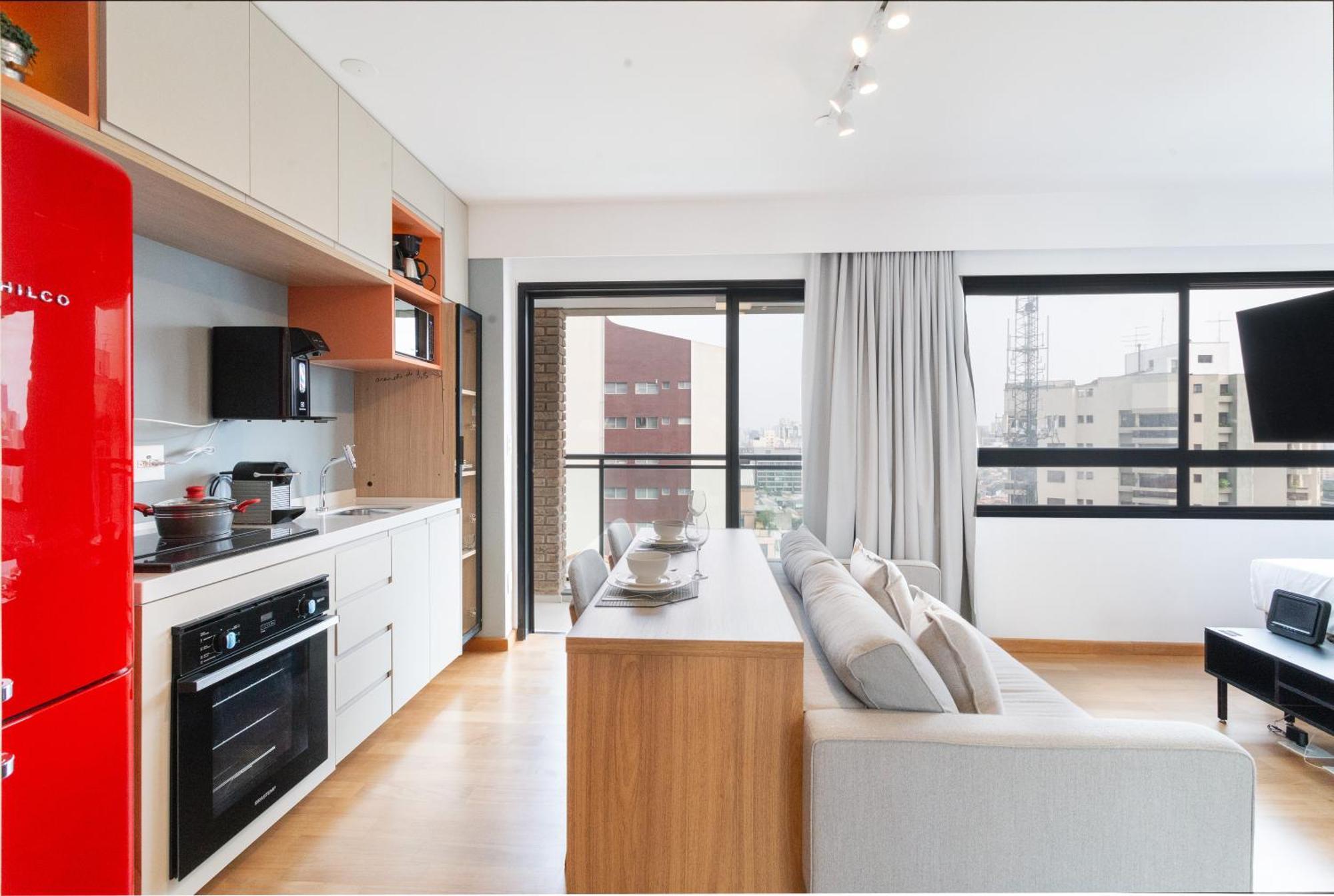 סאו פאולו Condominio Na Vila Madalena Com Lazer E Garagem חדר תמונה